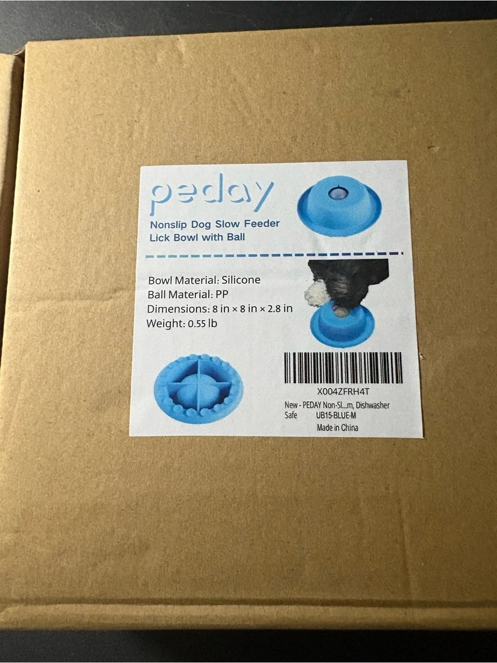 Dog slow feeder bowl